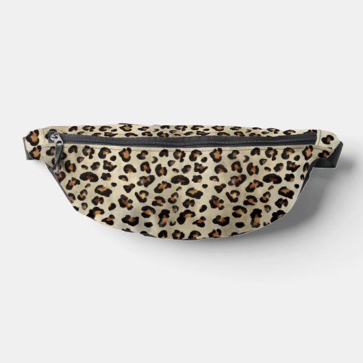 Leopard Print Pattern Design Wild Cat Fur Texture Bauchtasche (Ablage )