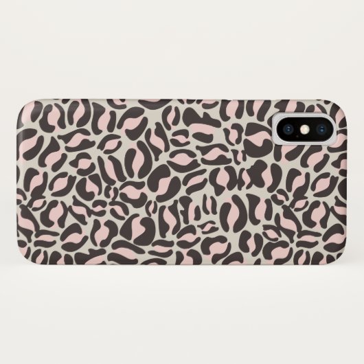 Leopard Print Pattern Dschungel Pink Case-Mate iPhone Hülle (Rückseite (Horizontal))