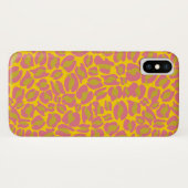 Leopard Print Pattern Dschungelgelb pink Case-Mate iPhone Hülle (Rückseite (Horizontal))