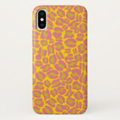 Leopard Print Pattern Dschungelgelb pink Case-Mate iPhone Hülle (Rückseite)