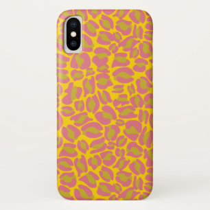 Leopard Print Pattern Dschungelgelb pink Case-Mate iPhone Hülle