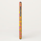 Leopard Print Pattern Dschungelgelb pink Case-Mate iPhone Hülle (Hinten/Links)