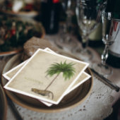 Leopard Print Pattern Elegant Palm Personal Serviette