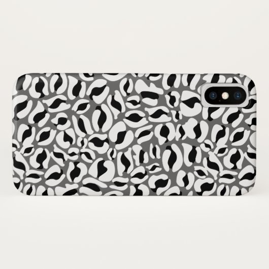 Leopard Print Pattern Jungle monochrom Case-Mate iPhone Hülle (Rückseite (Horizontal))