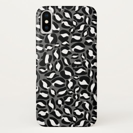 Leopard Print Pattern Jungle monochrom Case-Mate iPhone Hülle (Rückseite)