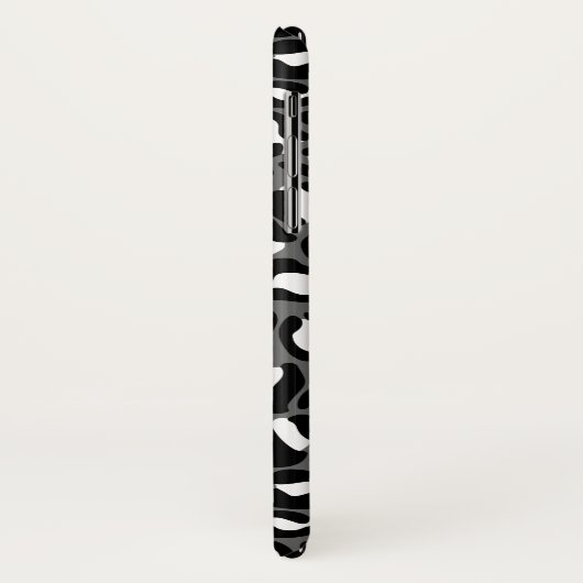 Leopard Print Pattern Jungle monochrom Case-Mate iPhone Hülle (Hinten/Links)