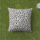 Leopard Print Pattern Klassischer Dschungel Schwar Kissen (Golfball-Marker)