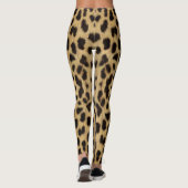 Leopard Print Pattern Legierung Leggings (Rückseite)