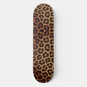 Leopard Print Pattern Skateboard (Vorderseite)