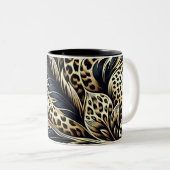 Leopard Print Personalisiert Coffee Tasse (VorderseiteRechts)
