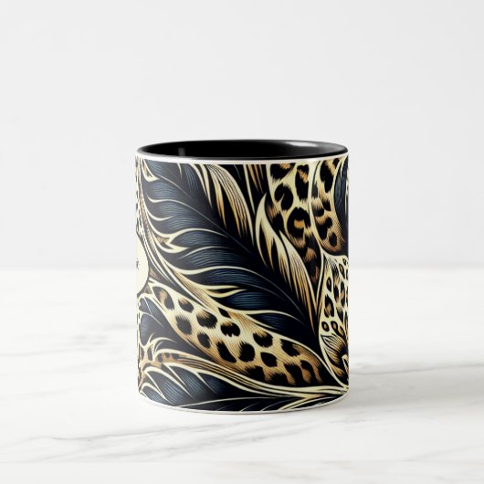 Leopard Print Personalisiert Coffee Tasse (Mittel)