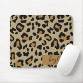 Leopard Print Personalisiert Mousepad (Mit Mouse)