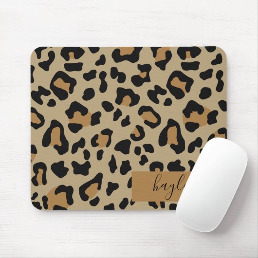Leopard Print Personalisiert Mousepad (Mit Mouse)