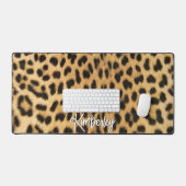 Leopard Print Personalisiert Schreibtischunterlage (Tastatur & Maus)