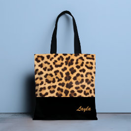 Leopard Print Personalisiert Totbeutel Tasche