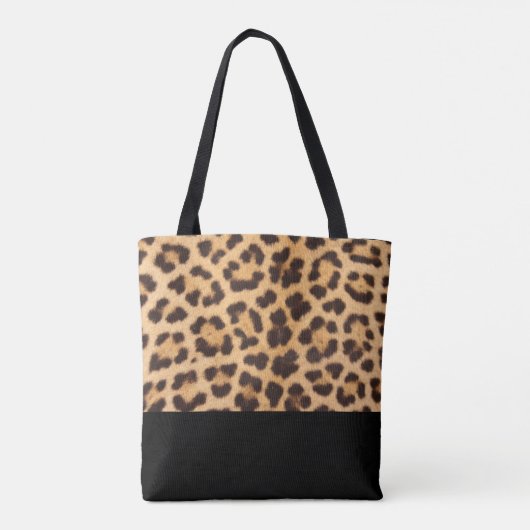 Leopard Print Personalisiert Totbeutel Tasche (Rückseite)
