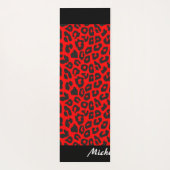 Leopard Print Personalisiert Yogamatte (Rückseite)