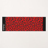 Leopard Print Personalisiert Yogamatte (Vorderseite (Horizontal))