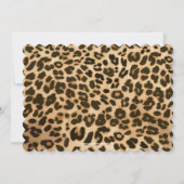 Leopard Print Pink Bow Abschluss/Party Einladung (Rückseite)