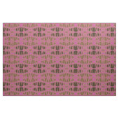 Leopard Print Pink Brown Zigzag Diamond Muster Stoff (Yard (91,4 cm))