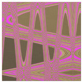 Leopard Print Pink Brown Zigzag Diamond Muster Stoff (Nahaufnahme)