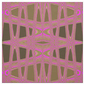 Leopard Print Pink Brown Zigzag Diamond Muster Stoff (Muster)
