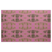 Leopard Print Pink Brown Zigzag Diamond Muster Stoff (Fat Quarter (45,7 x 55,9 cm))