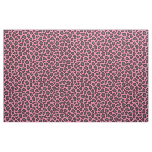 Leopard Print Pink Grau Stoff (Fat Quarter (45,7 x 55,9 cm))