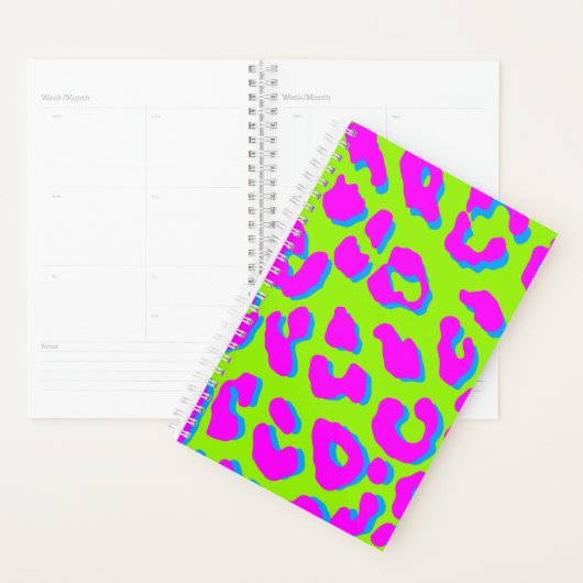 Leopard Print Pink Green Blue Planer (Anzeige)
