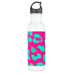 Leopard Print Pink Minze Edelstahlflasche