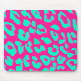 Leopard Print Pink Minze Mousepad