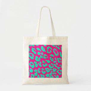 Leopard Print Pink Minze Tragetasche