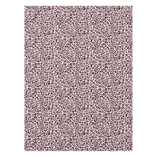 Leopard Print Pink Tischdecke (Vorderseite)