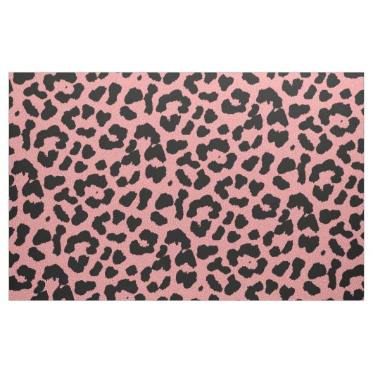 Leopard Print Polka Dot Muster Pink Stoff (Fat Quarter (45,7 x 55,9 cm))