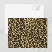 Leopard Print Postcard Postkarte (Vorne/Hinten)