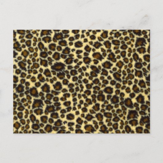 Leopard Print Postcard Postkarte (Vorderseite)
