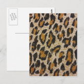 Leopard Print Postkarte (Vorne/Hinten)
