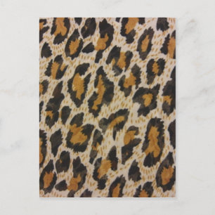 Leopard Print Postkarte
