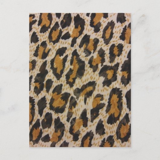 Leopard Print Postkarte (Vorderseite)