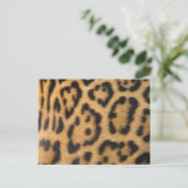 Leopard Print Postkarte (Stehend Vorderseite)