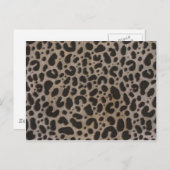 Leopard Print Postkarte (Vorne/Hinten)