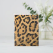 Leopard Print Postkarte (Stehend Vorderseite)