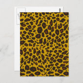 Leopard Print Postkarte (Vorne/Hinten)