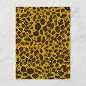 Leopard Print Postkarte (Vorderseite)