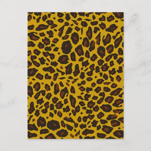 Leopard Print Postkarte (Vorderseite)
