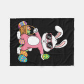 Leopard Print Rabbit Bunny Blasblase Gum East Fleecedecke (Vorderseite (Horizontal))