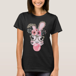 Leopard Print Rabbit Bunny Blasblase Gum East T-Shirt