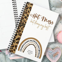 Leopard Print Rainbow Hot Mess Quote 2023