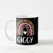 Leopard Print Rainbow Niedlich Mütter Day Funny Gi Kaffeetasse (Links)