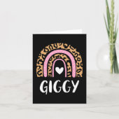 Leopard Print Rainbow Niedlich Mütter Day Funny Gi Karte (Vorderseite)